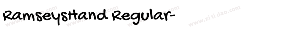 RamseysHand Regular字体转换
